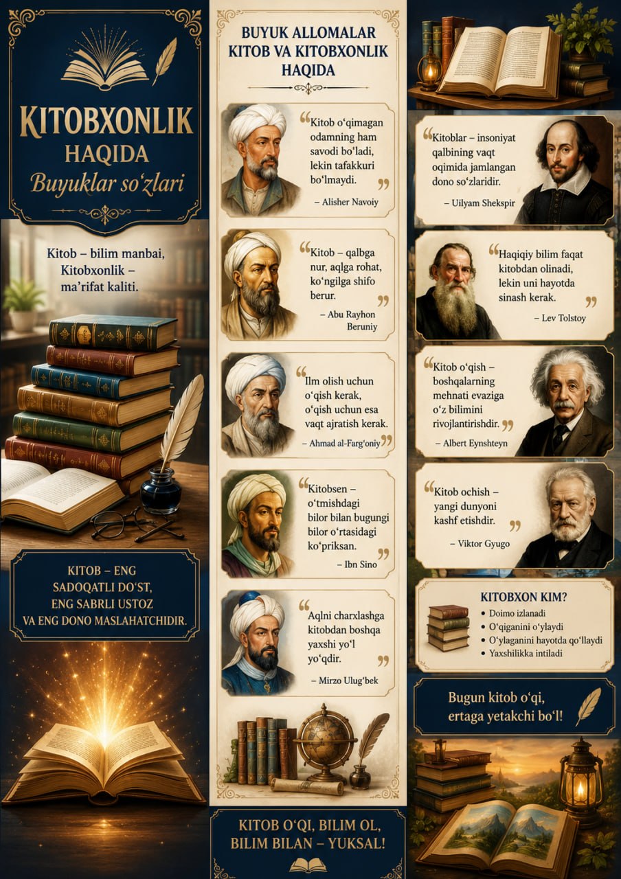 Kitob va kitobxonlar haqida